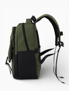 Рюкзак, 2 отделения, 4 кармана, водонепроницаемое дно, 27×13×38.5 см, зелёный - Фото 6