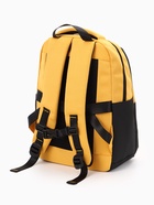 Рюкзак школьный, 2 отделения, 4 кармана, водонепроницаемое дно, 27×13×38.5 см, жёлтый  (артикул 10961129)  большой выбор товаров оптом и в розницу по низким ценам с доставкой