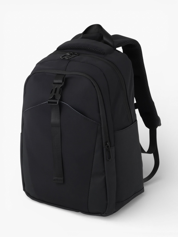 Рюкзак, 2 отделения, 3 кармана, водонепроницаемое дно, 27×13×38.5 см, чёрный - Фото 1