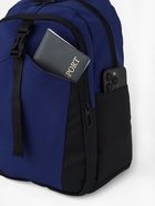 Рюкзак, 2 отделения, 3 кармана, водонепроницаемое дно, 27×13×38.5 см, синий - Фото 9