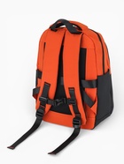 Рюкзак, 2 отделения, 3 кармана, водонепроницаемое дно, 27×13×38.5 см, оранжевый - Фото 3