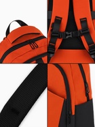 Рюкзак, 2 отделения, 3 кармана, водонепроницаемое дно, 27×13×38.5 см, оранжевый - Фото 10