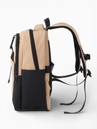 Рюкзак, 2 отделения, 3 кармана, водонепроницаемое дно, 27×13×38.5 см, бежевый - Фото 6