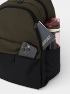 Рюкзак, 2 отделения, 3 кармана, водонепроницаемое дно, 27×14×39 см, зелёный - Фото 9