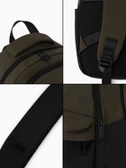 Рюкзак, 2 отделения, 3 кармана, водонепроницаемое дно, 27×14×39 см, зелёный - Фото 10