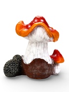 Садовая Фигура 40 х 40 х 32 см полистоун Гриб мухомор двойной с ежами - фото 809504837