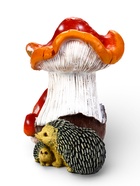 Садовая Фигура 40 х 40 х 32 см полистоун Гриб мухомор двойной с ежами - фото 809504838