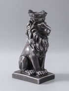 УЦЕНКА Копилка для денег «Лев с короной», серый камень, 19×14×35 см - Фото 3