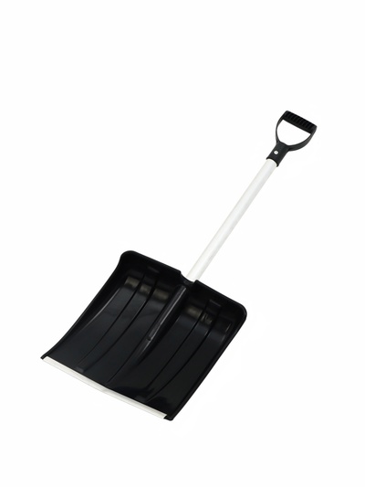 УЦЕНКА Лопата автомобильная, пластиковая, с алюминиевой планкой, с алюминиевым черенком