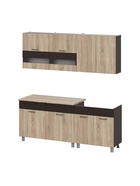 Кухонный гарнитур прямой «Босфор, 2000 мм, цвет венге/сонома/столешница дуб сонома - Фото 3