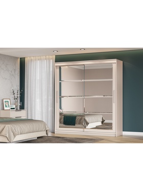 Шкаф-купе с зеркалом ШКП3 Макс, 2000х600х2200, Кашемир  (артикул 10976484)  большой выбор товаров оптом и в розницу по низким ценам с доставкой