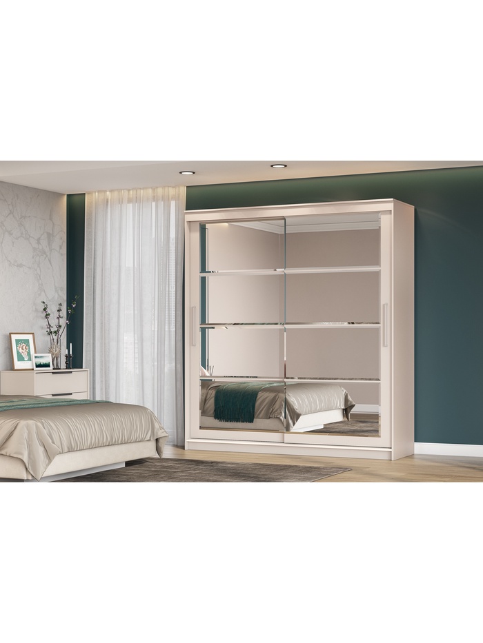 Шкаф – купе «ШКП3 Макс», с зеркалом, 2000×600×2200 мм, цвет кашемир - Фото 1