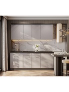 Кухонный гарнитур «Адель», 2000 мм, цвет белый/нео/мраморный берег - Фото 5