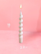 Свеча витая, 18 см, соевый воск - Фото 2
