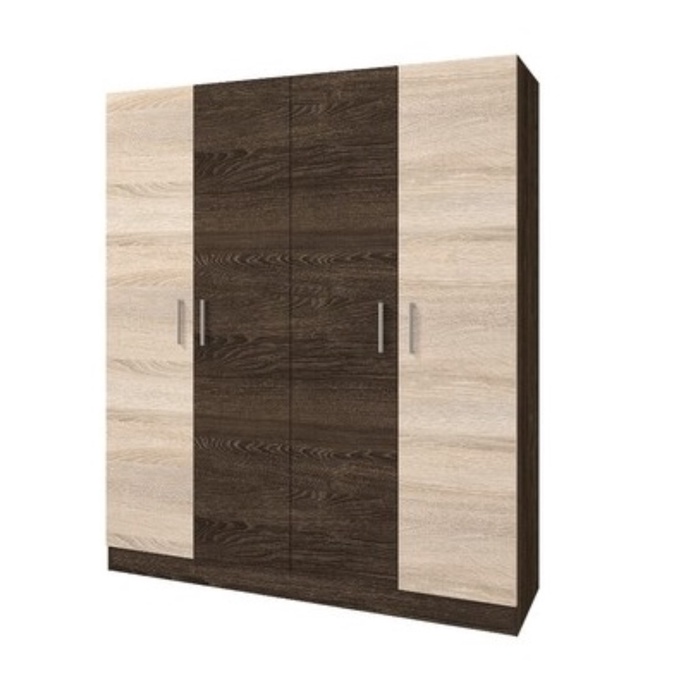 УЦЕНКА Шкаф четырехстворчатый Леси, 1600х1900х466, Кантер/Кантер/Сонома - Фото 1