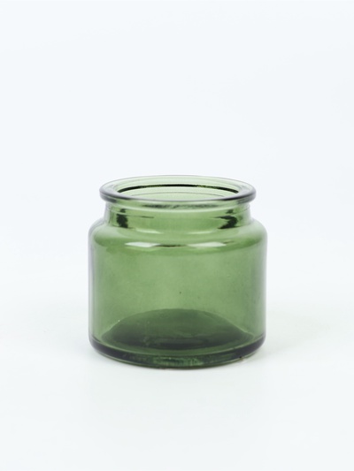 УЦЕНКА Банка для свечей без пробки «Зелёная», 100 мл, 6.5×6.5×6.5 см