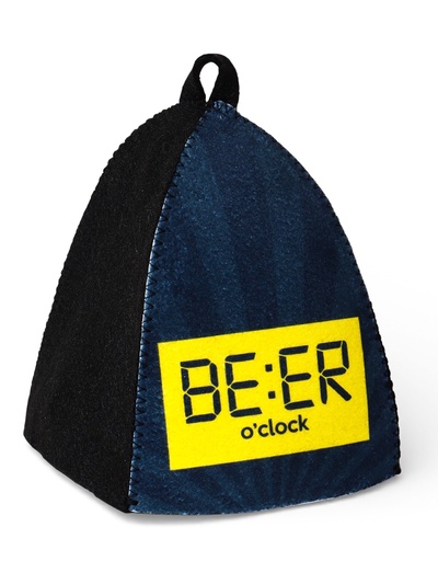 Шапка для бани и сауны Beer o'clock, полиэфир