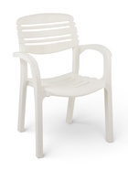 Кресло садовое «Атлант», 58.5×56×83 см, пластиковое, белое - Фото 2