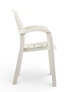 Кресло садовое «Атлант», 58.5×56×83 см, пластиковое, белое - Фото 4