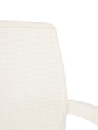 Кресло садовое «Прованс», 58.5×54×82 см, пластиковое, белое  (артикул 10987531)  большой выбор товаров оптом и в розницу по низким ценам с доставкой