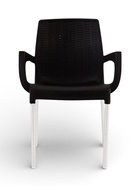 Кресло садовое «Прованс», 58.5×54×82 см, пластиковое, цвет мокко  (артикул 10987532)  большой выбор товаров оптом и в розницу по низким ценам с доставкой