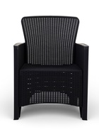 Кресло садовое «Ротанг лайт», 62×58.5×85 см, пластиковое, цвет графитовый - Фото 3