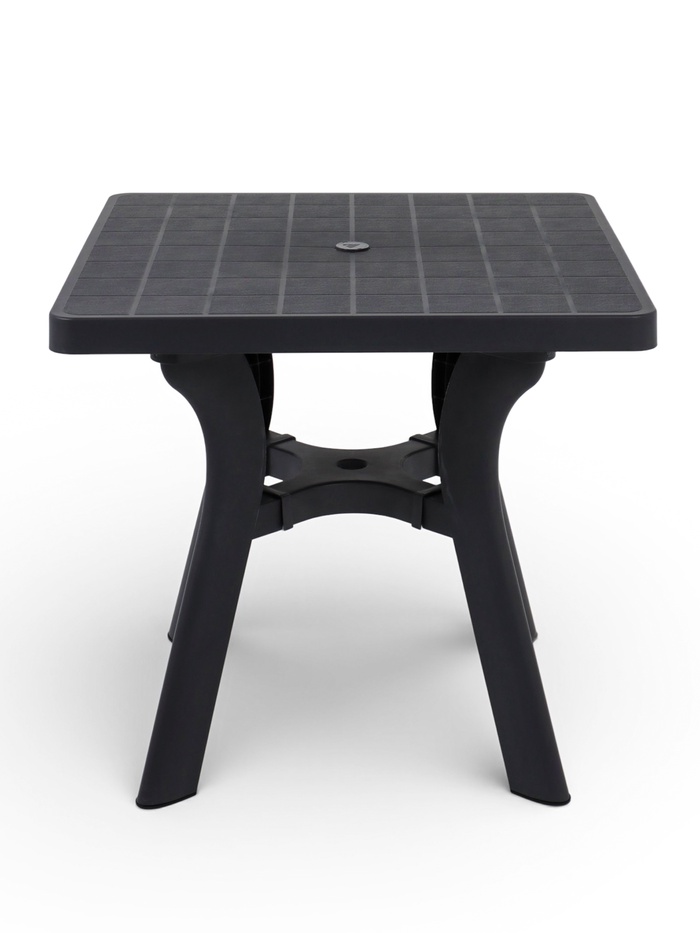 Садовый стол «Атлант», 80×80×76.5 см, квадратный, пластиковый, цвет графитовый - Фото 1