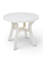 Садовый стол «Атлант», 80×80×76.5 см, круглый, пластиковый, белый - Фото 2