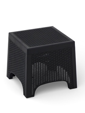 Садовый стол «Ротанг лайт», 43.5×43.5×39.5 см, пластиковый, цвет графитовый