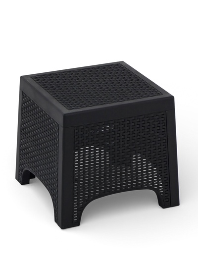 Стол садовый «Ротанг лайт», 43.5×43.5×39.5 см, пластиковый, цвет графит