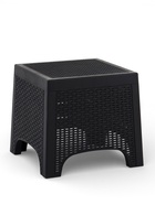 Садовый стол «Ротанг лайт», 43.5×43.5×39.5 см, пластиковый, цвет графит - Фото 2