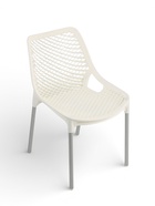 Стул садовый «Эврика», 60×49.5×78.5 см, пластиковый, цвет белый  (артикул 10987541)  большой выбор товаров оптом и в розницу по низким ценам с доставкой