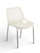 Стул садовый «Эврика», 60×49.5×78.5 см, пластиковый, цвет белый  (артикул 10987541)  большой выбор товаров оптом и в розницу по низким ценам с доставкой