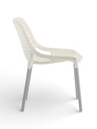 Стул садовый «Эврика», 60×49.5×78.5 см, пластиковый, цвет белый  (артикул 10987541)  большой выбор товаров оптом и в розницу по низким ценам с доставкой