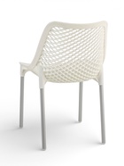 Стул садовый «Эврика», 60×49.5×78.5 см, пластиковый, цвет белый  (артикул 10987541)  большой выбор товаров оптом и в розницу по низким ценам с доставкой