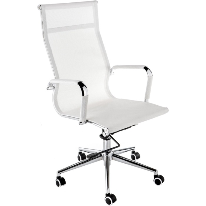 Компьютерное кресло Reus, 54×60×108 см, хром/белый - Фото 1