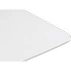 Стол стеклянный Оливер МДФ/металл, белый/лиственница 90x160x75 см 10510767