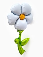 Воздушный шар фольгированный 43" «Белая ромашка», под воздух  (артикул 10947627)  большой выбор товаров оптом и в розницу по низким ценам с доставкой