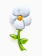 Воздушный шар фольгированный 43" «Белая ромашка», под воздух  (артикул 10947627)  большой выбор товаров оптом и в розницу по низким ценам с доставкой