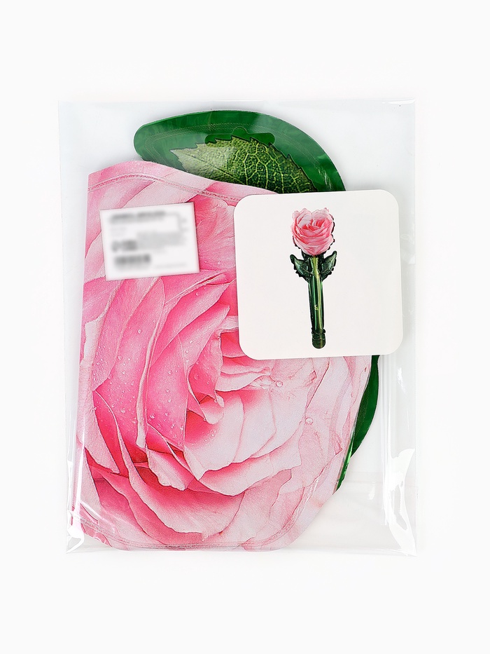 Воздушный шар фольгированный 18" «Розовая роза», набор 5 шт. - Фото 1