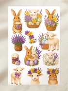 Пасхальный набор для украшения яиц «Цветочный»: тату, подставки  (артикул 10955355)  большой выбор товаров оптом и в розницу по низким ценам с доставкой