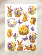 Пасхальный набор для украшения яиц «Цветочный»: тату, подставки  (артикул 10955355)  большой выбор товаров оптом и в розницу по низким ценам с доставкой