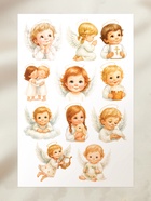 Пасхальный набор для украшения яиц «Ангелы»: тату, подставки  (артикул 10955356)  большой выбор товаров оптом и в розницу по низким ценам с доставкой