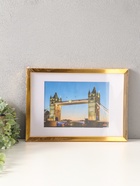 Фоторамка для фото 21×30 см, с паспарту 15×21 см, Lumo, золото  (артикул 10937574)  большой выбор товаров оптом и в розницу по низким ценам с доставкой