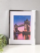 Фоторамка для фото 30×40 см, с паспарту 21×30 см, Lumo, серебро - Фото 2