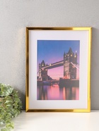 Фоторамка для фото 30×40 см, с паспарту 21×30 см, Lumo, золото - Фото 2