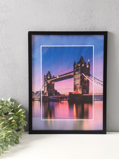 Набор фоторамок для фото 30×40 см Lumo, 3 шт., (пластиковый экран), чёрный