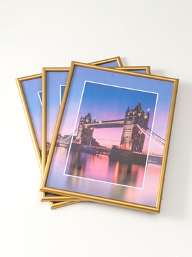 Набор фоторамок для фото 30×40 см Vivo, 3 шт., (пластиковый экран), золото  (артикул 10937601)  большой выбор товаров оптом и в розницу по низким ценам с доставкой