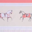 УЦЕНКА Клеёнка столовая на тканевой основе «Скачки», рулон 18 метров, ширина 137 см - Фото 3