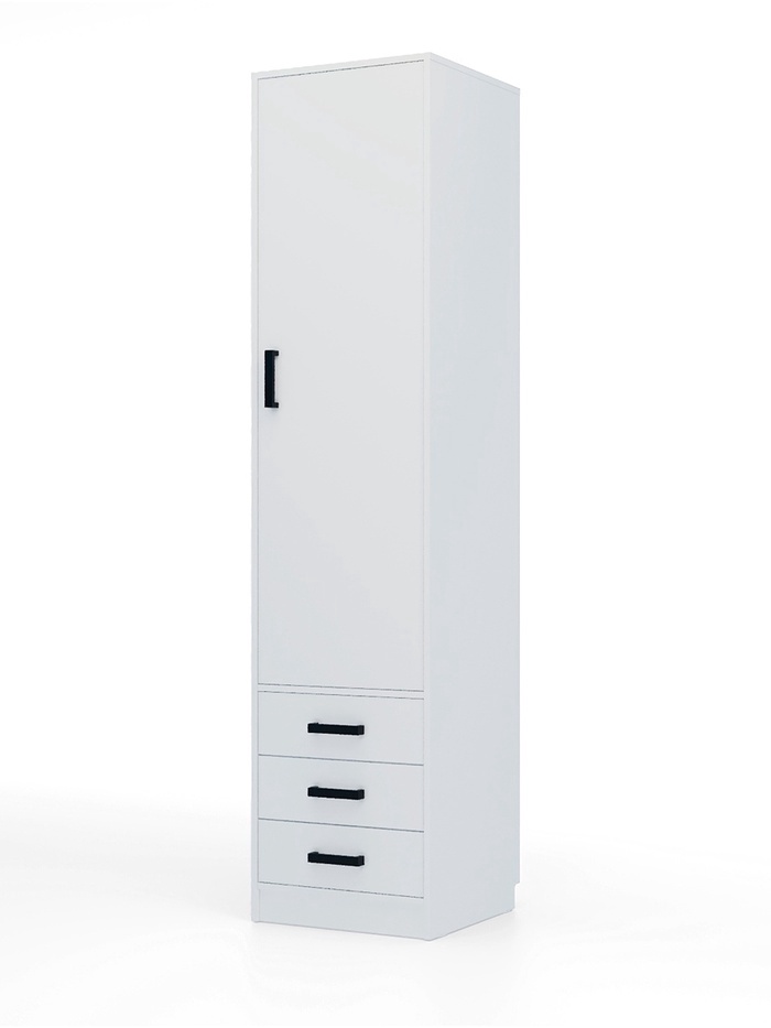 УЦЕНКА Шкаф однодверный, 500х500х2100, Белый - Фото 1